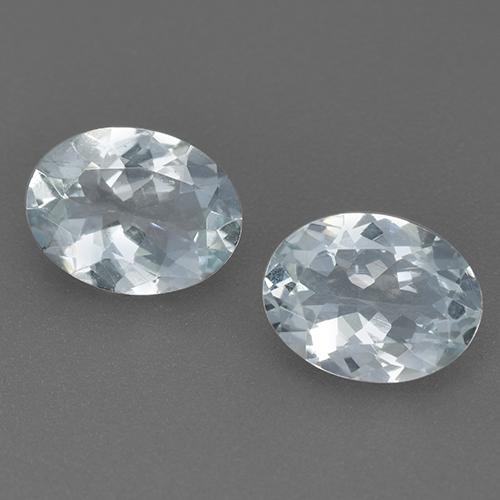 Gemas de aguamarina azul natural de 2,02 ct, corte óvalo, VVS-VS