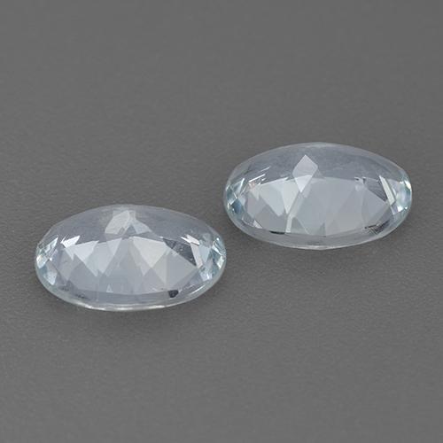 Gemas de aguamarina azul natural de 2,02 ct, corte óvalo, VVS-VS