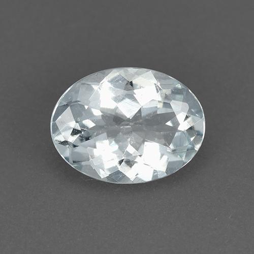 Aguamarina Azul claro natural de 1.02 ct, Corte Óvalo, VVS-VS