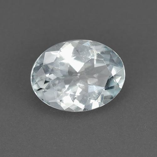 Aguamarina Azul claro natural de 1.02 ct, Corte Óvalo, VVS-VS