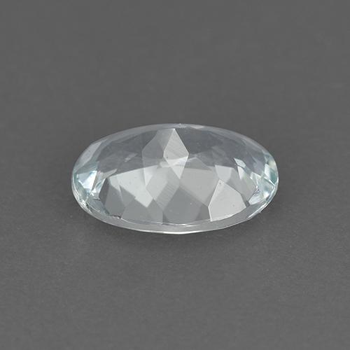 Aguamarina Azul claro natural de 0.99 ct, Corte Óvalo, VVS-VS