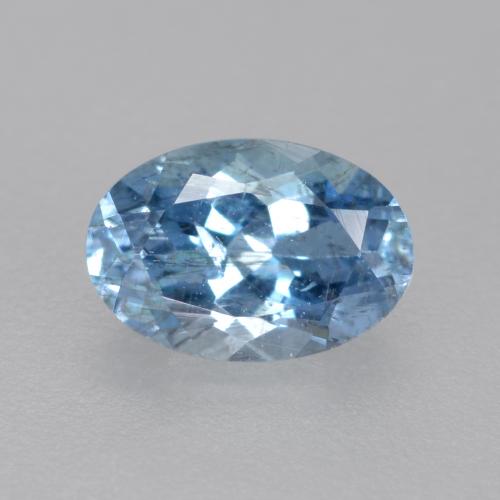Aguamarina Azul suizo intenso natural de 0.47 ct, Corte Óvalo, VS-SI