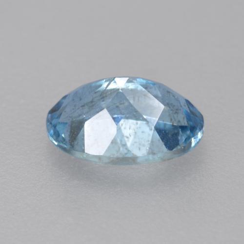 Aguamarina Azul suizo intenso natural de 0.47 ct, Corte Óvalo, VS-SI