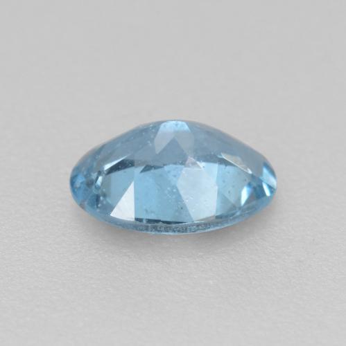 Aguamarina Azul maya intenso natural de 0.39 ct, Corte Óvalo, VS-SI