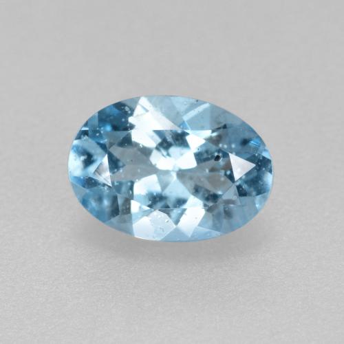 Aguamarina Azul natural de 0.56 ct, Corte Óvalo, VS-SI