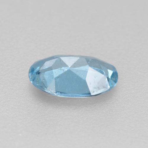 Aguamarina azul natural de 0,33 ct, corte óvalo, VS-SI