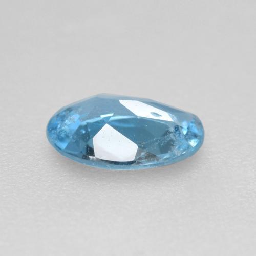 Aguamarina azul natural de 0,41 ct, corte óvalo, VS-SI