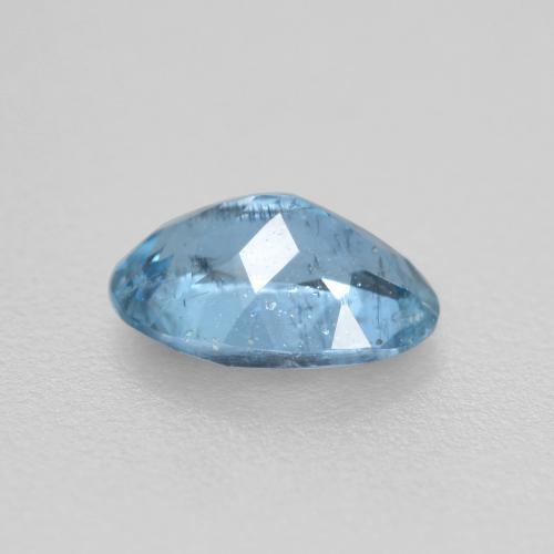 Aguamarina azul natural de 0,44 ct, corte óvalo, VS-SI