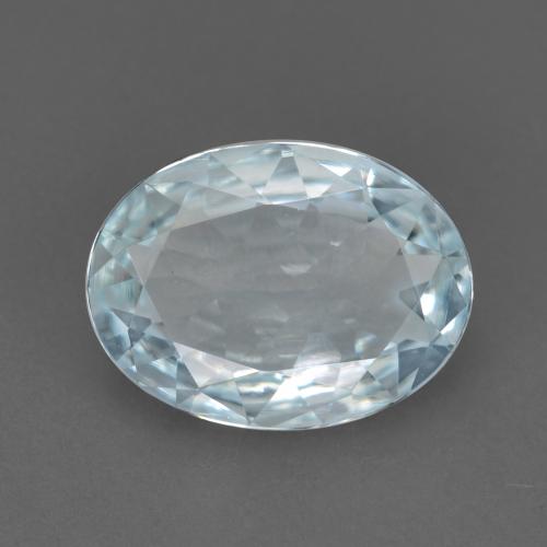 Aguamarina Azul agua claro natural de 0.86 ct, Corte Óvalo, VVS