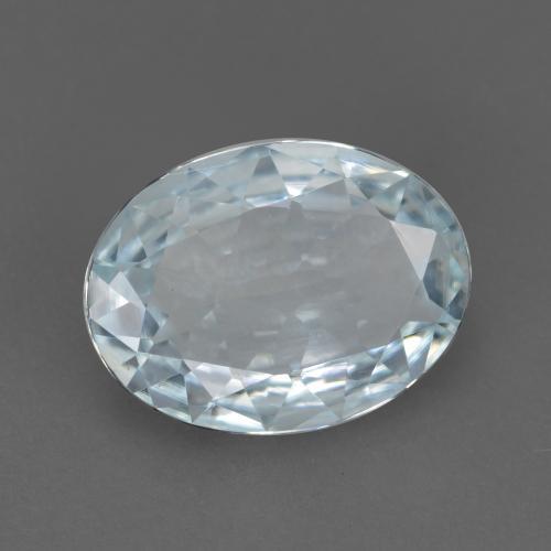 Aguamarina Azul agua claro natural de 0.86 ct, Corte Óvalo, VVS