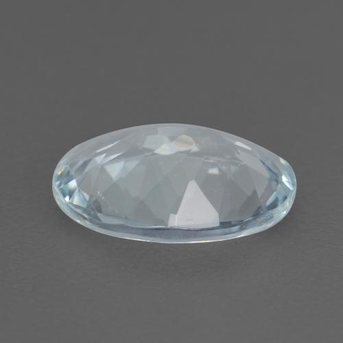 Aguamarina Azul agua claro natural de 0.86 ct, Corte Óvalo, VVS