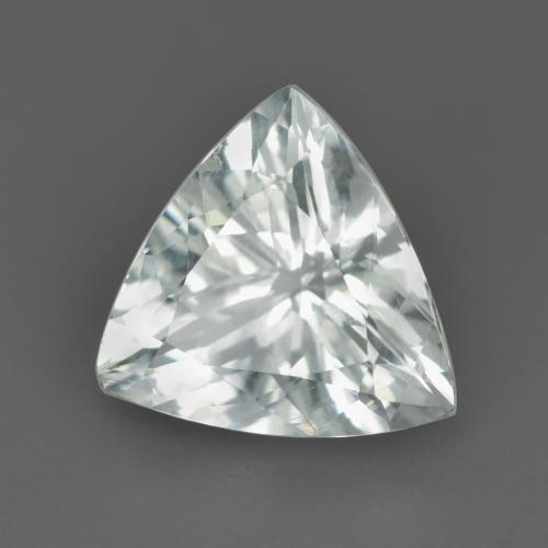 Aguamarina blanco natural de 3,00 ct, trillón, VVS-VS