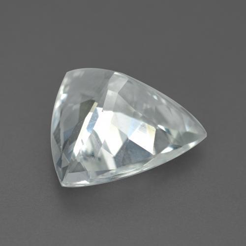 Aguamarina blanco natural de 3,00 ct, trillón, VVS-VS