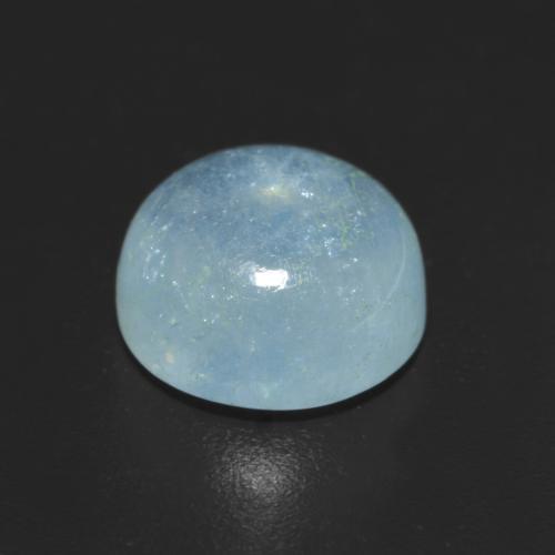 Aguamarina Azul claro natural de 2.29 ct, Corte Redondo, Transparente