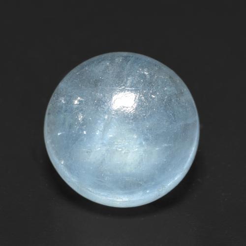 Aguamarina Cerceta claro natural de 4.35 ct, Corte Redondo, Transparente