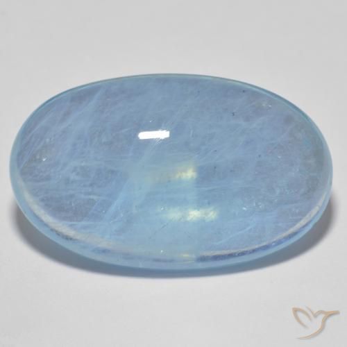 21.62ct Natural Azul Aguamarina, Ovalada, Transparente