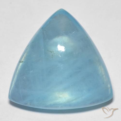 27.44ct Natural Azul agua Aguamarina, Trillón, Transparente