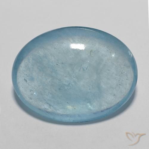 20.10ct Natural Azul Cielo Aguamarina, Ovalada, Transparente