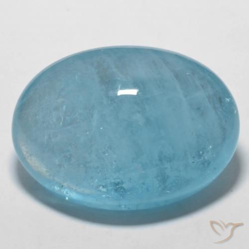 56.63ct Natural Azul yale Aguamarina, Ovalada, Transparente