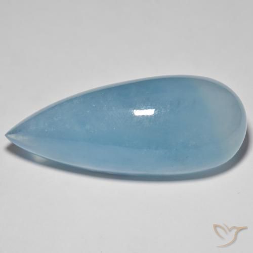 71.19ct Natural Cerceta claro Aguamarina, En forma de pera, Translúcido