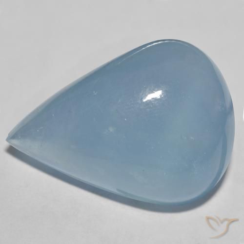40.79ct Natural Azul celeste claro Aguamarina, En forma de pera, Translúcido