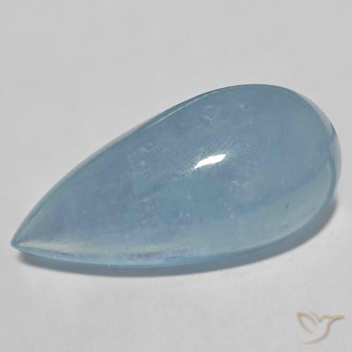 34.90ct Natural Azul muy claro Aguamarina, En forma de pera, Translúcido