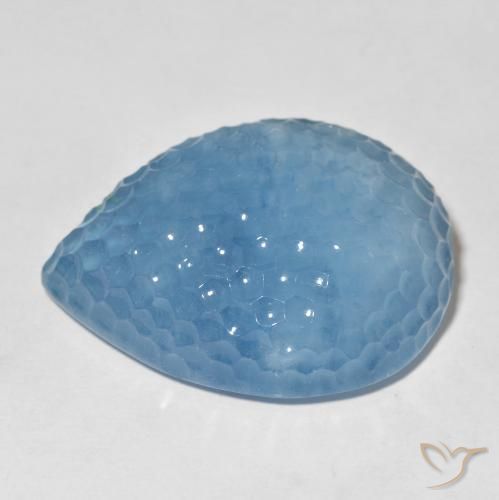 Aguamarina Azul maya intenso natural de 70.80 ct, En forma de pera, Translúcido