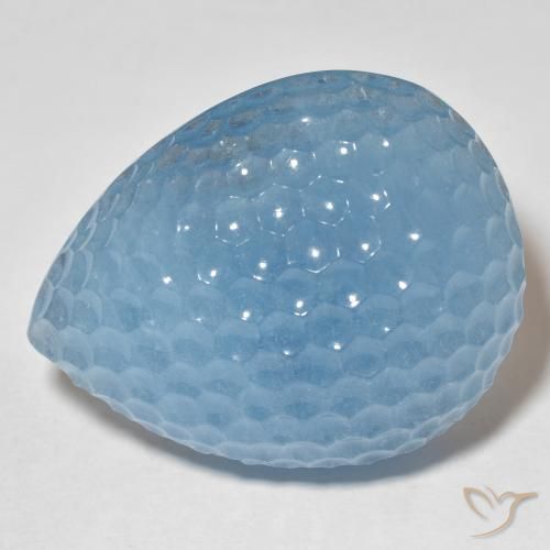70.51ct Natural Azul Suizo Aguamarina, En forma de pera, Translúcido