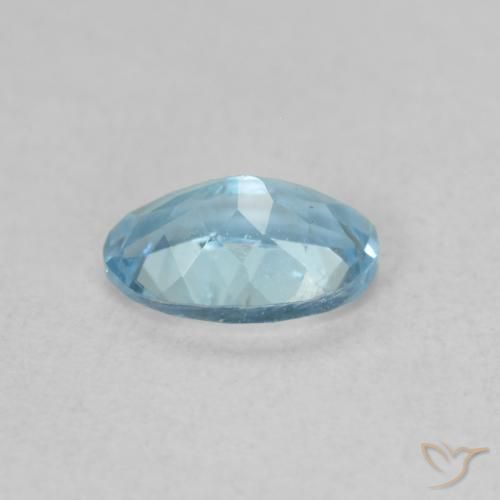 Aguamarina Azul agua claro natural de 0.44 ct, Ovalada, VS