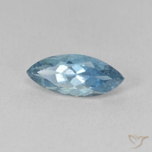 Aguamarina Azul natural de 1.26 ct, Marquesa, VS-SI
