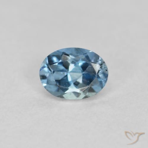 0.17ct Natural Azul Aguamarina, Ovalada, VS