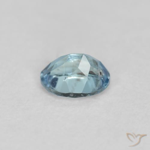 Aguamarina Azul natural de 0.17 ct, Ovalada, VS