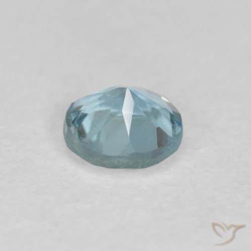 Aguamarina Azul Cielo natural de 0.18 ct, Redondo, VVS-VS