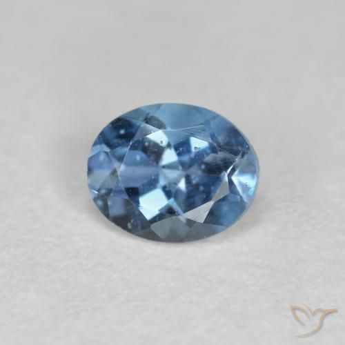 Aguamarina Azul oscuro natural de 0.31 ct, Ovalada, VS