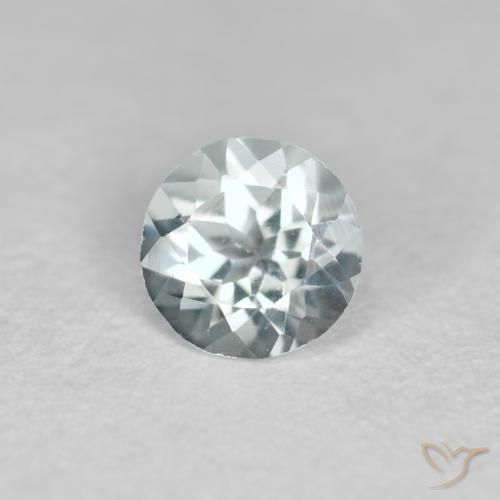 Aguamarina Azul agua claro natural de 0.33 ct, Redondo, VVS-VS
