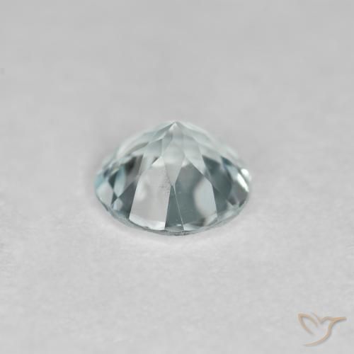 Aguamarina Azul agua claro natural de 0.33 ct, Redondo, VVS-VS