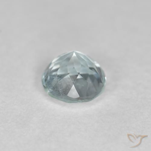 Aguamarina Azul agua claro natural de 0.42 ct, Redondo, VVS-VS