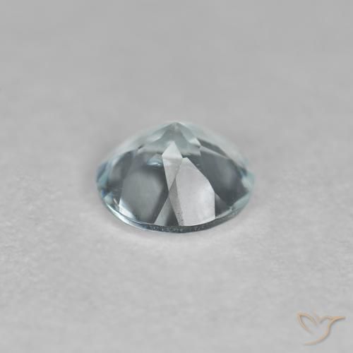 Aguamarina Azul verdoso claro natural de 0.35 ct, Redondo, VVS-VS