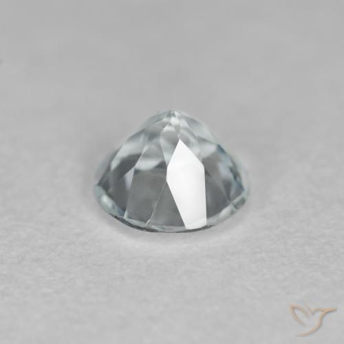 Aguamarina Azul verdoso claro natural de 0.40 ct, Redondo, VS