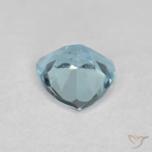 Aguamarina Azul claro natural de 0.20 ct, Trillón, VS