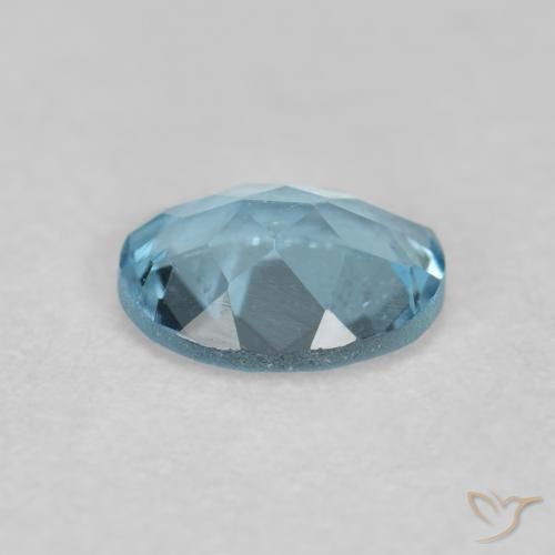 Aguamarina Azul agua oscuro natural de 0.29 ct, Ovalada, VVS-VS