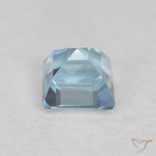 Aguamarina Azul agua claro natural de 0.16 ct, Cuadrado, VVS-VS