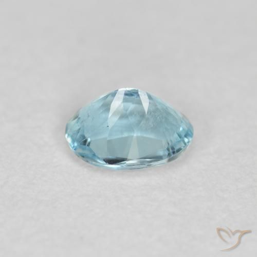 Aguamarina Azul agua claro natural de 0.30 ct, Ovalada, VS-SI