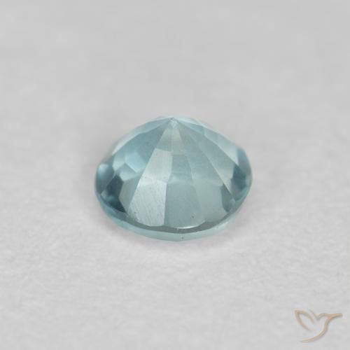 Aguamarina Azul claro natural de 0.18 ct, Redondo, VS-SI