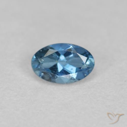 Aguamarina Azul natural de 0.26 ct, Corte Óvalo, VS-SI