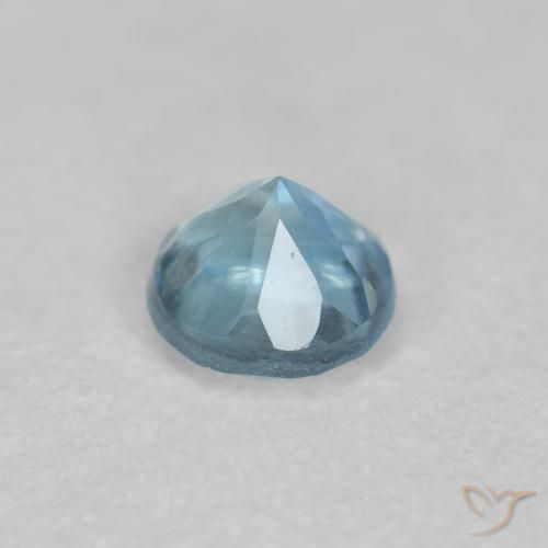 Aguamarina Azul Suizo natural de 0.20 ct, Redondo, VS-SI