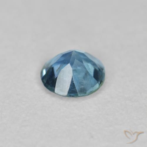 Aguamarina Celeste natural de 0.20 ct, Redondo, VS-SI