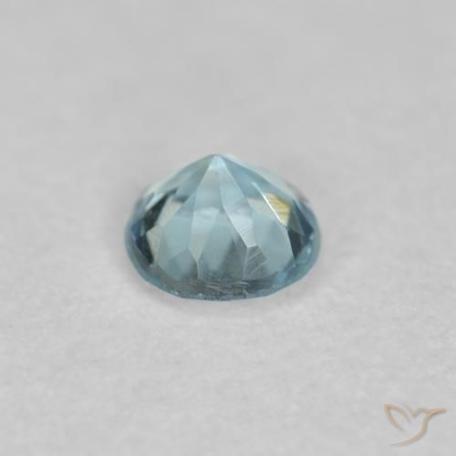 Aguamarina Azul claro natural de 0.20 ct, Redondo, VS-SI