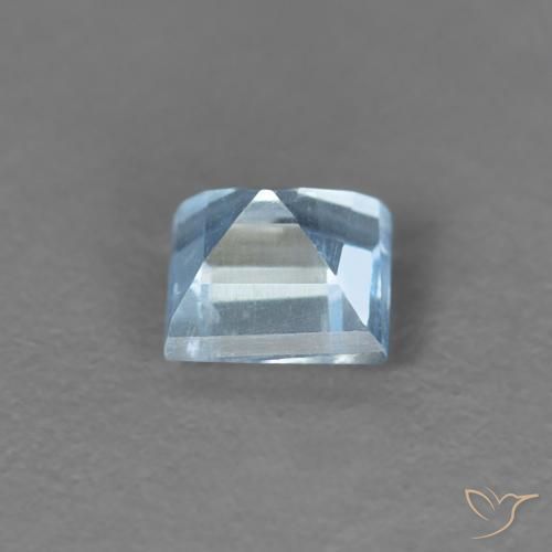 Aguamarina Azul maya natural de 0.17 ct, Cuadrado, VS