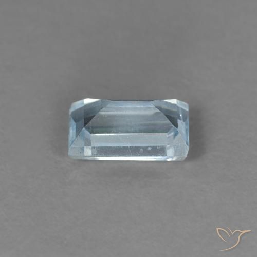 Aguamarina Azul cielo claro natural de 0.26 ct, Corte Baguette, VS
